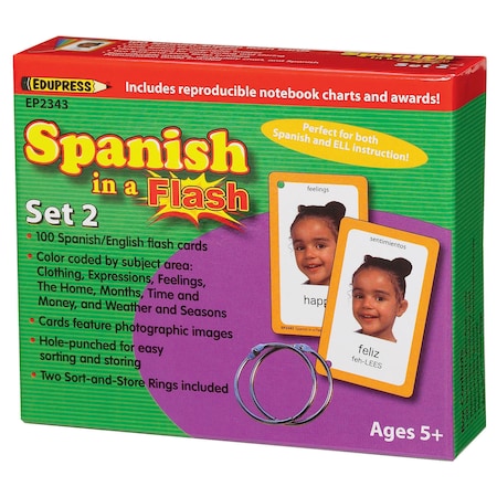 Edupress Spanish in a Flash Set 2 TCR62343